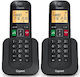 Gigaset Elemental 400 Безжичен Телефон Duo Черен