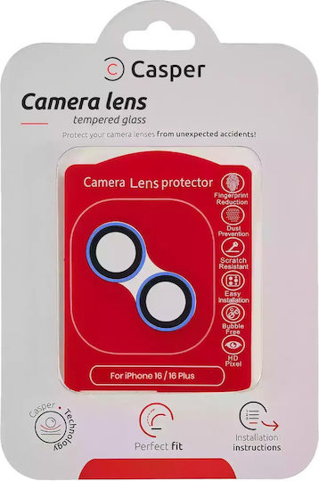 Casper Camera Protection Tempered Glass for iPhone 16 / 16 Plus