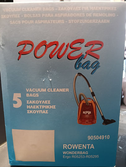 Power Saci pentru aspiratoare 5 buc Compatibile cu aspiratorul Rowenta