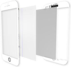 4 In 1 Front Glass + Frame + Polarizer + Oca Pre-installed Iphone 7 Premium White 2 Pack