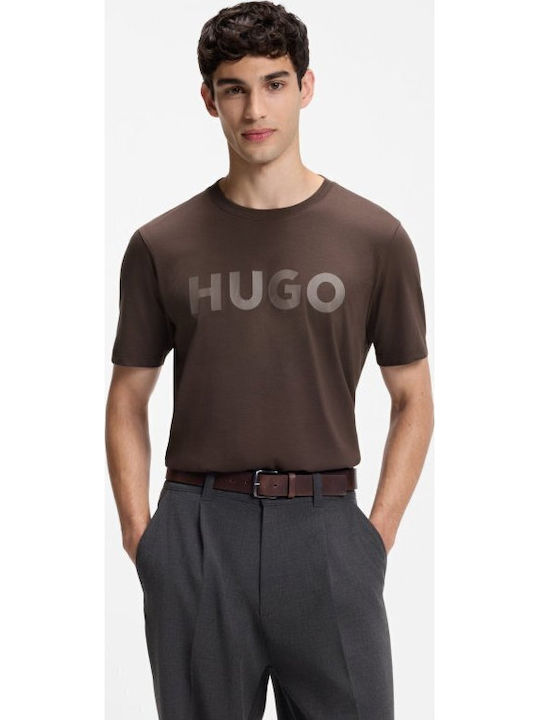 Hugo Dulivio T-shirt Καφέ