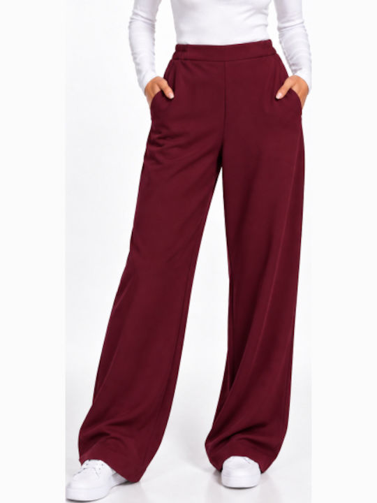 Women's Pantaloons in Regular Fit Burgundy WB-41558-27TR-BURG