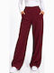 Women's Pantaloons in Regular Fit Burgundy WB-41558-27TR-BURG