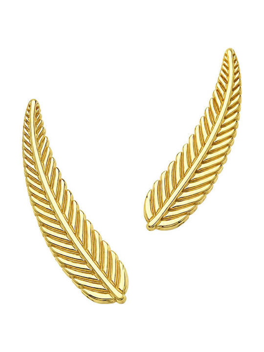 Earrings Silver Gold Plated Ear Climber Design Pl12053536y