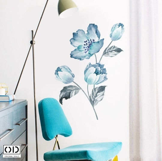 Decorative Sticker Wall Furniture Window Peony Flower Design Pvc Vinyl Sticker Premium Quality Professional Design Original Deals