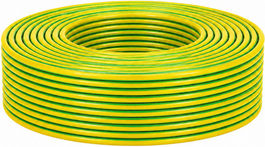 Electric Cable 1x2.5 Mm² 100 M Yellow-green Flexible Multi-stranded Pvc Insulation Bvr 450/750 V Cobi Smart