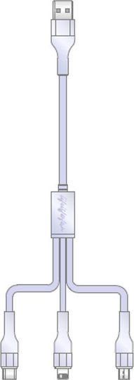 Miniso USB-A към Lightning Кабел Лилав