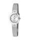 Womens Watch 23mm Battery With Silver Metal Bracelet