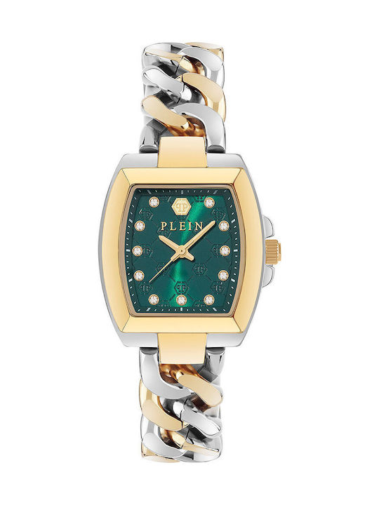 Philipp Plein Plein Дамски Ръчен Часовник 30mm Кварцов със Сребрист Стоманен Браслет