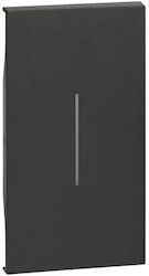 Two-module Switch Panel Living Now Legrand Black