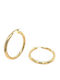 Earrings Hoops Gold 9K 375° 3 Mm Jewelry Weight 1.2 Gr Size 1.6 Cm