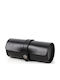 Leather Travel Case for 3 Watches Watch Roll Daponte Black