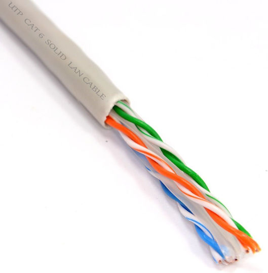 Anga U/UTP Cat.6 (Gigabit) Καλώδιο Δικτύου Ethernet 3m Λευκό