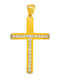 Dio Jewellery Lab Woman Cross From Gold Plated Silver Without Chain
