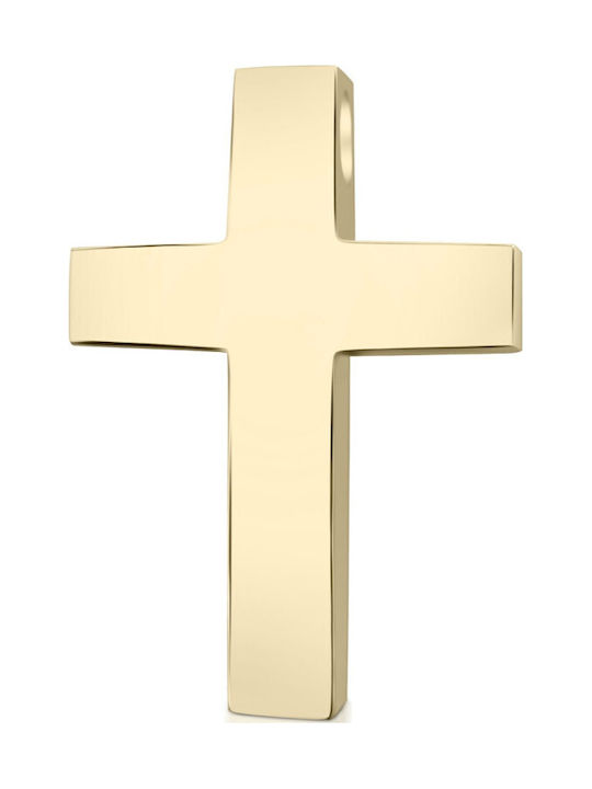 Chrilia Gold Cross 9K Double Sided Without Chain