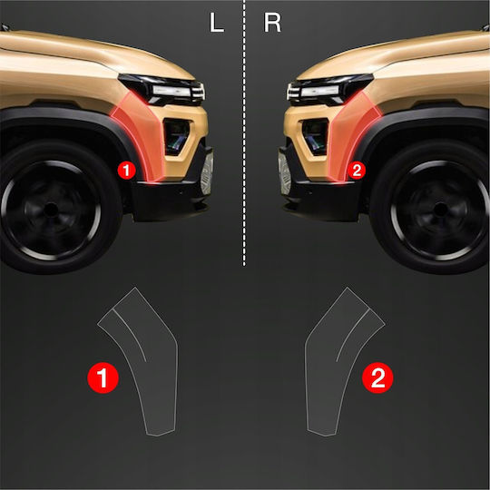 Grizzglass Предпазна Мембрана За Бампер Bodyshield Dacia Spring 2024-2025 2в1