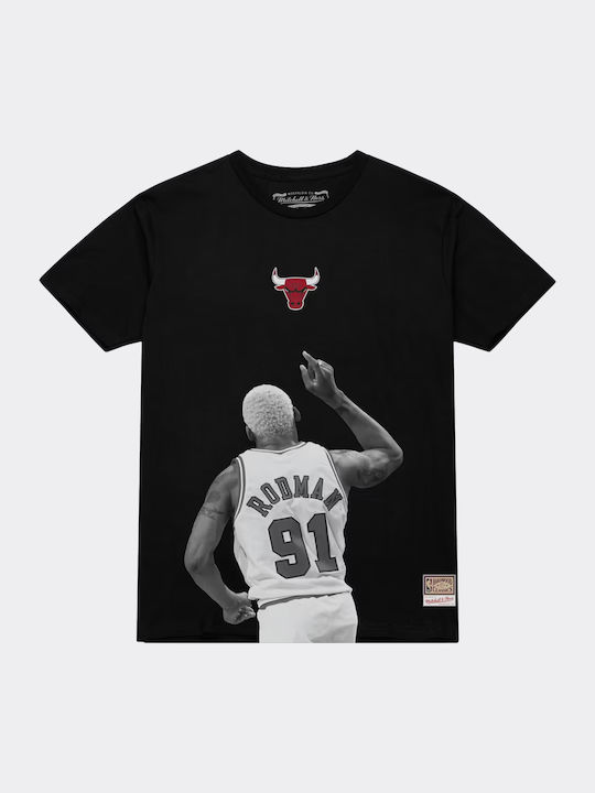 Dennis Rodman Chicago Bulls Спортна тениска Черна