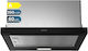 Bolero Flux TLM 603500 Συρόμενος Απορροφητήρας 60cm Μαύρος
