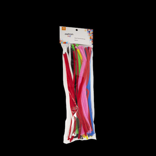 Metron Craft Συρμα Πιπας Blister 100 Τεμαχια 30x0.6cm Εντονα Χρωματα 12 Τεμαχια
