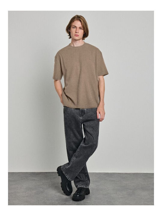 Staff Taupe Herrenblusen Kurzarm