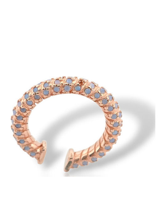 Mentzos Mentzos Ohrring aus Vergoldetem Silber Rosa