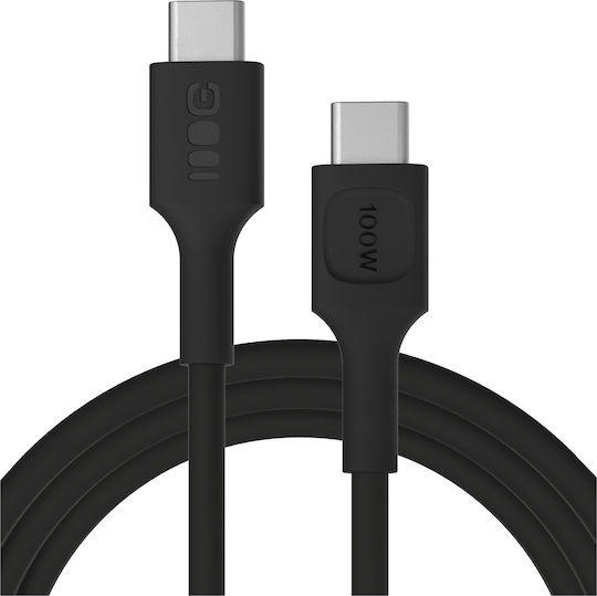 Green Cell USB-C мъжки - USB-C 100W PD Черен 2m KABGC100PF200PB