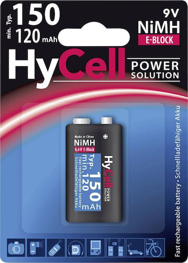 Hycell Hycell Wiederaufladbare Batterie 9V 120mAh 1 Stück