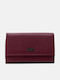 Burgunderrote Damen-Clutch aus Leder