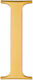 Acrylic Cake Topper Letter I Gold Model 9 Cm Lumea