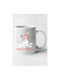 Cană Ceramică Albă 330ml Pentru Masa De Crăciun Cu Personalizare