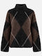 Women's Sweater Black Brown