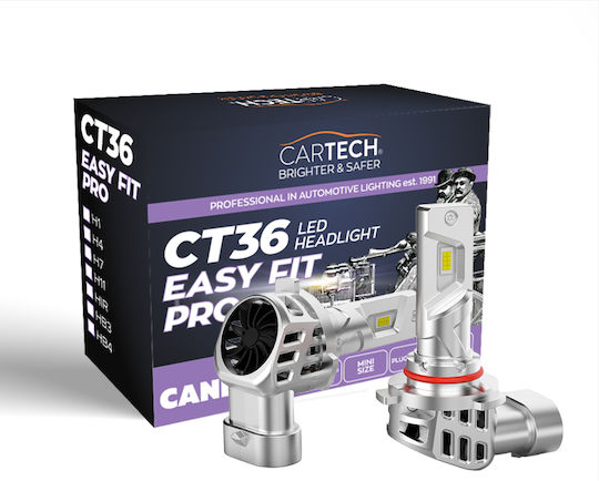 Cartech Cartech Autolampen Easy Fit HB3 Canbus LED 6500K Kaltes Weiß 70W Menge 2