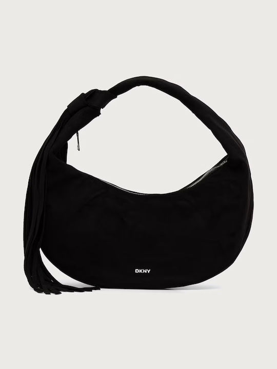 DKNY Дамска чанта тип хобо от велур