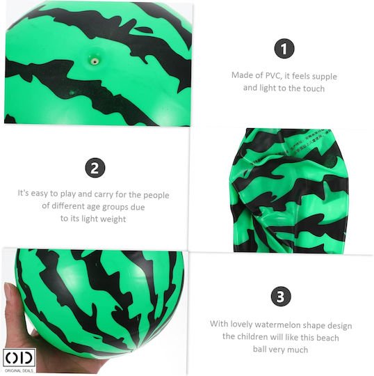 Minge De Plajă Apă Piscină Design Pepene Verde Cauciuc Pvc Diametru 24 Cm Fără Supapă Original Deals
