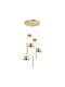 Zambelis Lights Goldene LED-Pendelleuchte mit Warmweißem Licht 70 cm