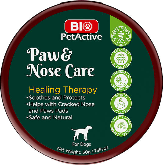 Bio Petactive Îngrijirea Labei și Nasului 50 G Cremă-balsam Naturală pentru Labe și Nasul Câinilor