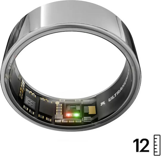 Ultrahuman Air Smart Ring 22.3mm Rezistent La Apă Cu Monitorizarea Ritmului Cardiac Space Silver