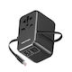 Vention Зарядно Устройство GaN с 2 USB-A Изходни Порта и 2 USB-C Изходни Порта и Кабел USB-C 65W Черно (4UGUT1VTION)