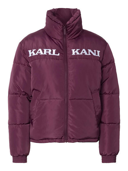 Retro Essential Jachetă Puffer Dama pentru Iarnă Violet