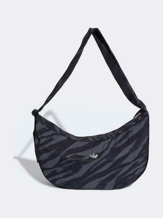 Moonbag Damen Schultertasche Grau