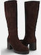 Suede Women's Brown Boots