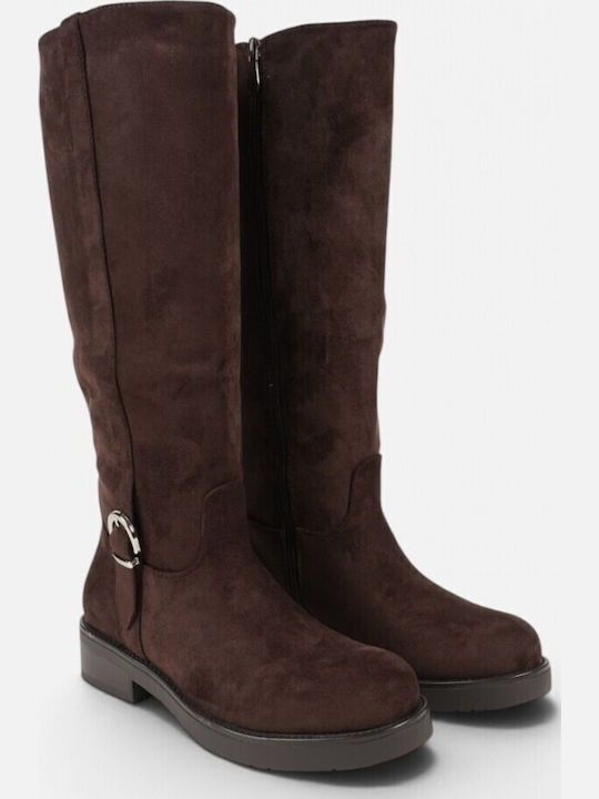 Suede Women's Brown Boots