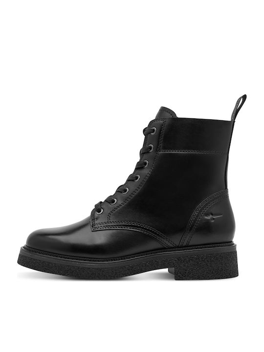 Tamaris Schwarze Damen Lederstiefeletten