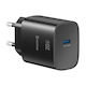 Swissten Φορτιστής Χωρίς Καλώδιο GaN με Θύρα USB-C 20W Power Delivery Μαύρος (22071710)