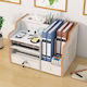 Organizator de Birou Din Lemn Cu 9 Compartimente Sertar Organizator Pentru Chei Documente A4 Accesorii Pentru Bibliorafturi 38.8 X 29 X 28 Cm Alb