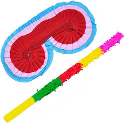 Blindfold Mask Set Stick Pinata Flippy Pinata Accessories Paper Cardboard Multicolor
