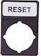 Черна Правоъгълна Описателна Пластина Reset St22-1901p07