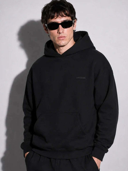 Vinyl Art Clothing Суитшърт с качулка Черен