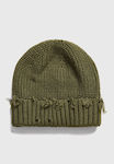 Funky Buddha Men's Knitted Beanie in Green Colour