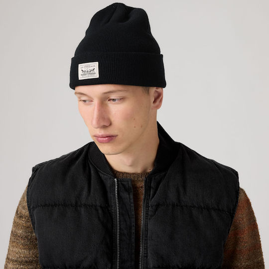 Beanie Unisex Knitted Beanie in Black Colour